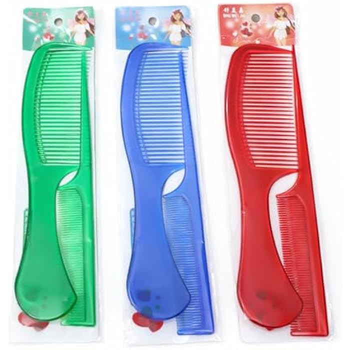 2 Piece Hair Care Combs Set, Multi Color, Wide Comb for Styling and Styling - Image 1